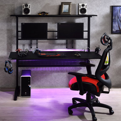 Modern Gaming Desk With LED Light
