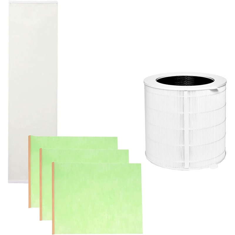 Ensemble de 1 filtre de remplacement pour purificateur d'air Hepa & Allergen CUCKoo pour CAC-K1910FW inclus: pré-filtre (1), filtre HEPA H13 (1), filtre anti-allergènes (3)