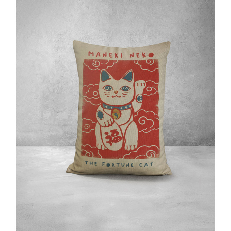 Oreiller en faux bois Maneki