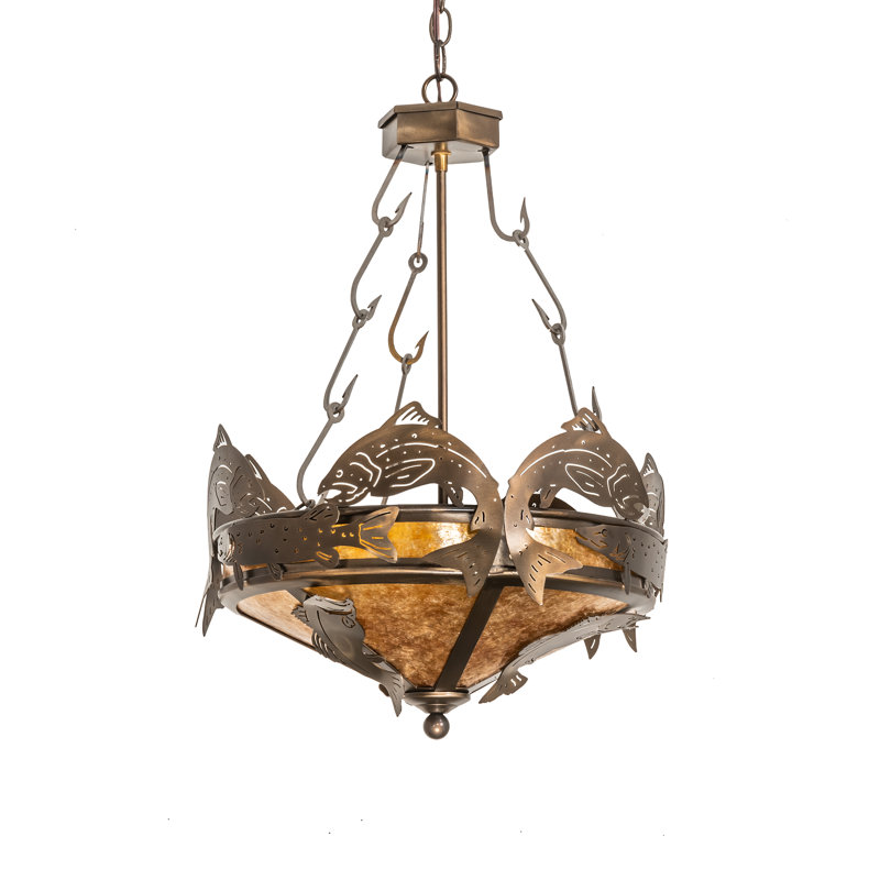 Rustic Lodge 2 - Light Pendant, Amber
