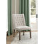 Chaise d'appoint rembourrée Lily et beige et brun foncé (ensemble de 2)