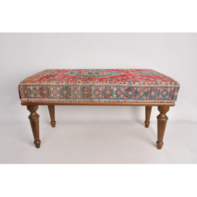 Ottoman Bench, Bohemian Bench, Upholstered Bench, Desk Bench, Turkish Rug Bench, Kilim Bench, Home Decor Bench, Handmade Bench