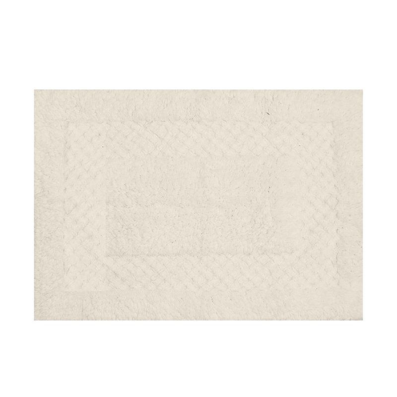 Tapis pour salle de bain 100% coton Classy Bathmat, l 17 po x L 24 po, Ivoire