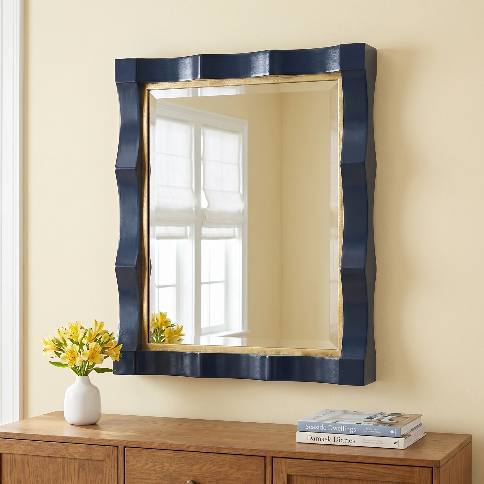 Tashaun Navy Blue Mirror