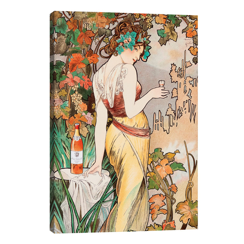 Cognac - Print on Canvas, 66.04 cm H x 45.72 cm W x 3.175 cm D, No Frame