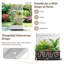 Lit de jardin surélevé avec treillis sur roulettes - Boîte à fleurs polyvalente en métal avec treillis, boîtes à fleurs multi-styles avec écran d'intimité en treillis pour patio et jardin-1088756643-1088756645
