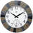 Outdoor Round Polyresin Wall Clock 13 Inches - Multi-Color