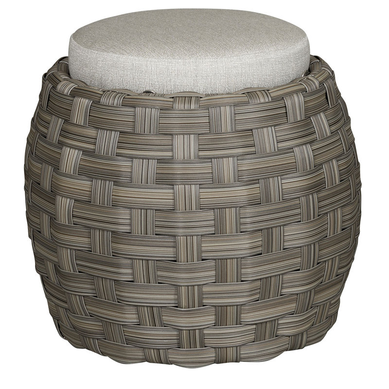 Hanley Outdoor Ottoman, SB-Cove Pebble Sunbrella®