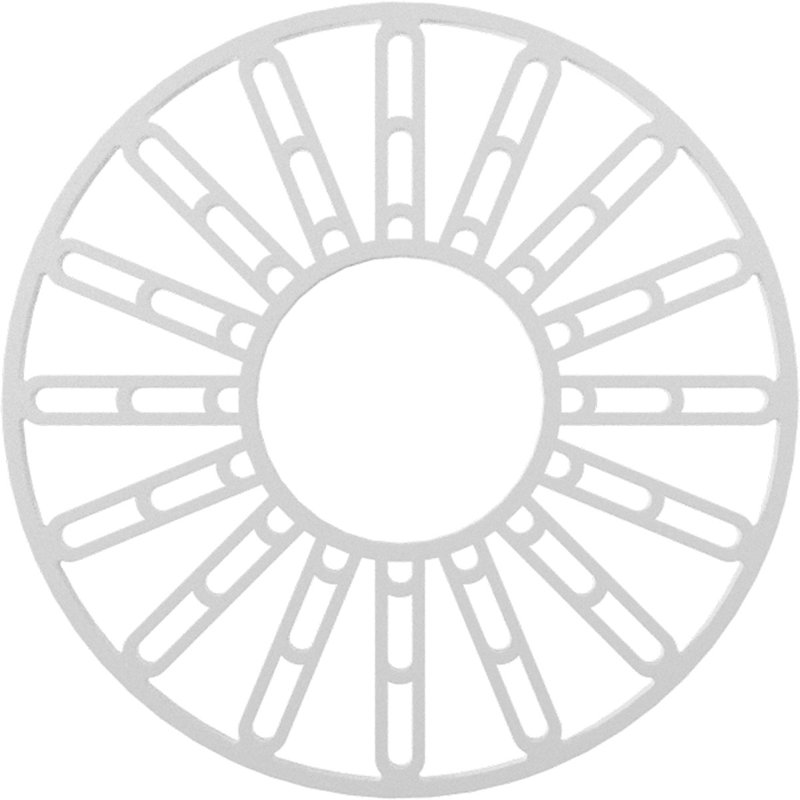 Médaillon de plafond perforé en PVC de qualité architecturale 30 po x 10 7/8 po x P 1 po, H 16 po x l 16 po x P 0,5 po