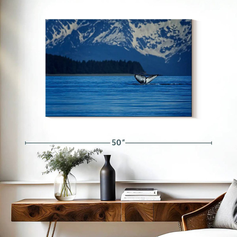 Gillard Alaskan Humpback Whale Tail, 26" H x 39" W