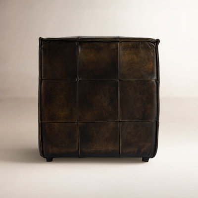 Catrice 18" Genuine Leather Ottoman
