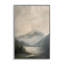 Scène de lac de montagne brumeux, estampe numérique, design par Petal Prints Design-1098421754-1098421752