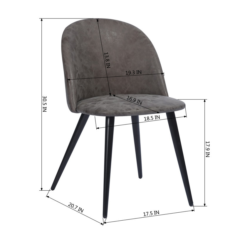 Dungorbery 46cm H Polyester Blend Upholstered Side Chair