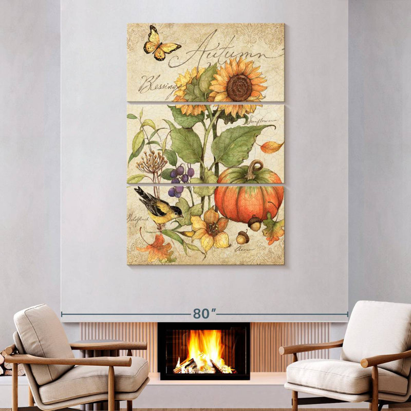 Harnek Autumn Blessings, 74" H x 48" W