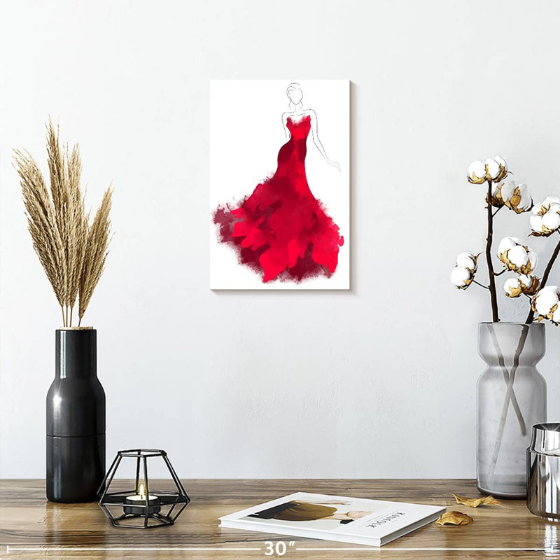 Robe rouge Sh Shurworth, H 12 po x l 8 po