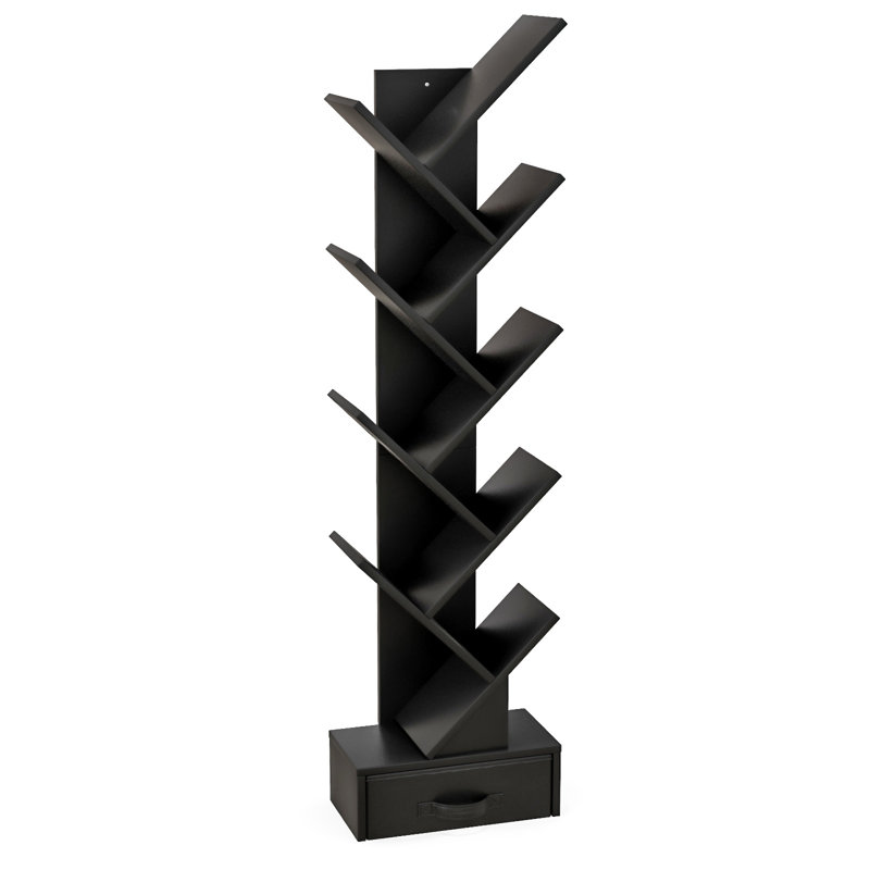 Nemah 150cm H x 38cm W Geometric Bookcase