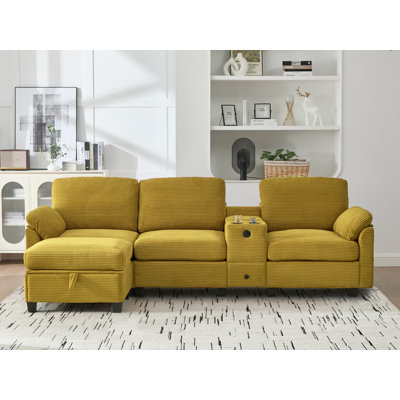 Canapé modulaire avec repose-pieds