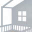 Lit maison avec canapé et rangement, conception ludique pour les chambres, solution confortable et peu encombrante-1186165324