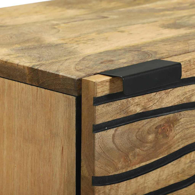 40cm Solid Wood Sideboard, Brown