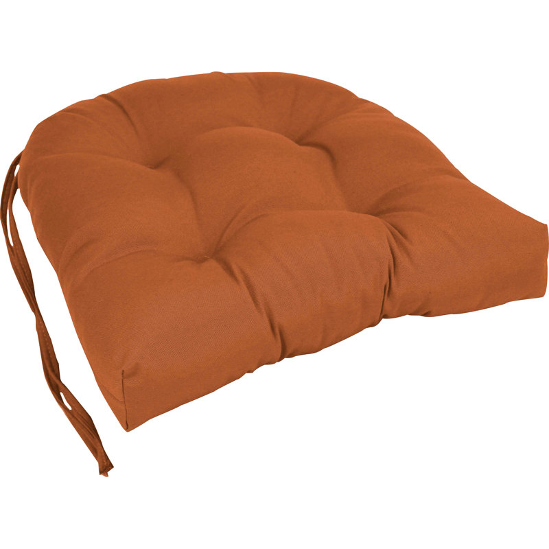 16-inch Indoor Dining Chair Cushion, Spice