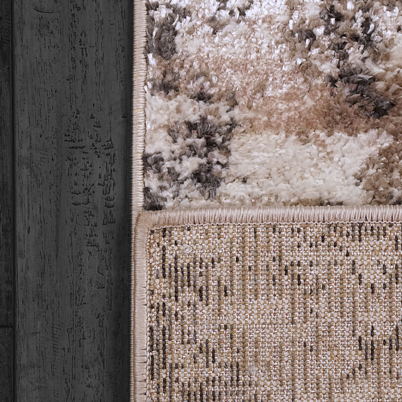 Abstract Indoor Rug, Rectangle 3'11" x 5'7"