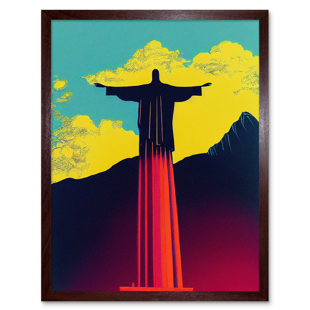 Christ Redeemer Rio Brazil Pop Art-Art prints