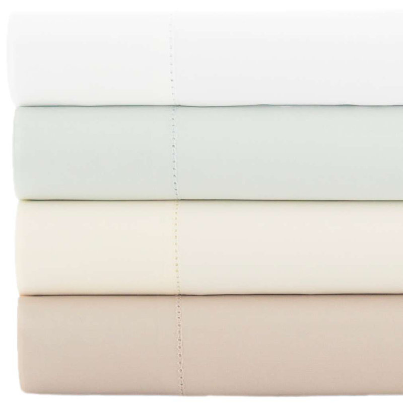 Classic Hemstitch Pillowcases (Pair), Standard Pillowcases, Ivory