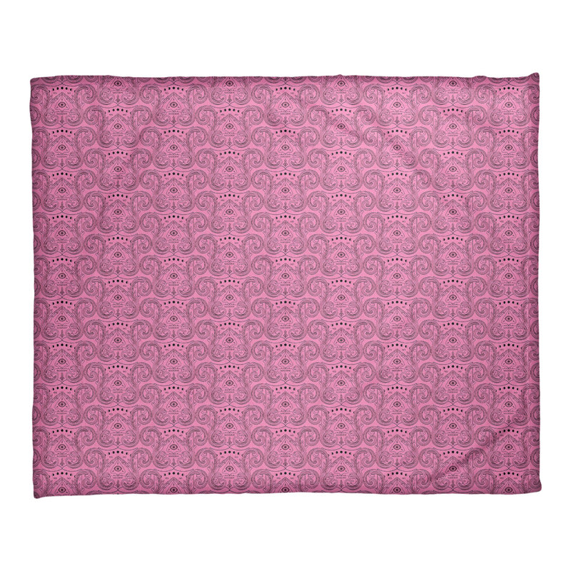 Couverture pour le troisième œil Katelyn Elizabeth, l 52,5 po x L 62,5 po, Rose