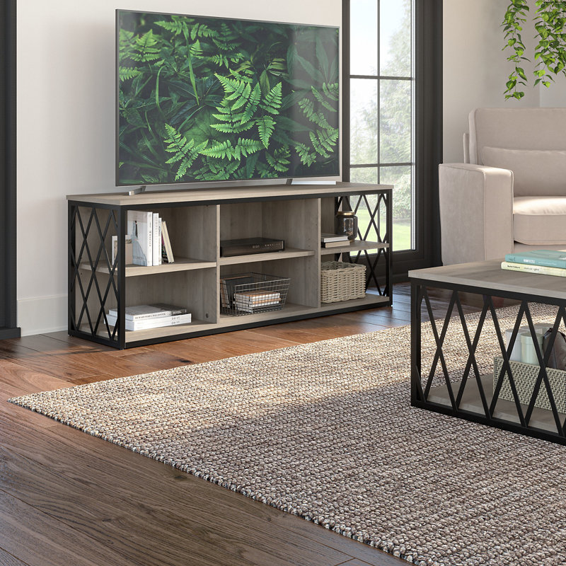 Meuble télé pour téléviseur de 70 po ou moins Egils, Bois flottant gris