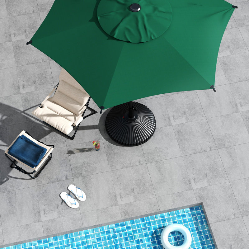 Parasol de marché 108 po Lyon, Vert, L 90 po x P 90 po