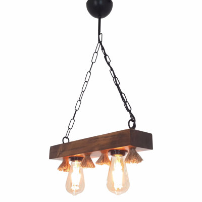 Lustre pour îlot de cuisine 2 lumières Uwais