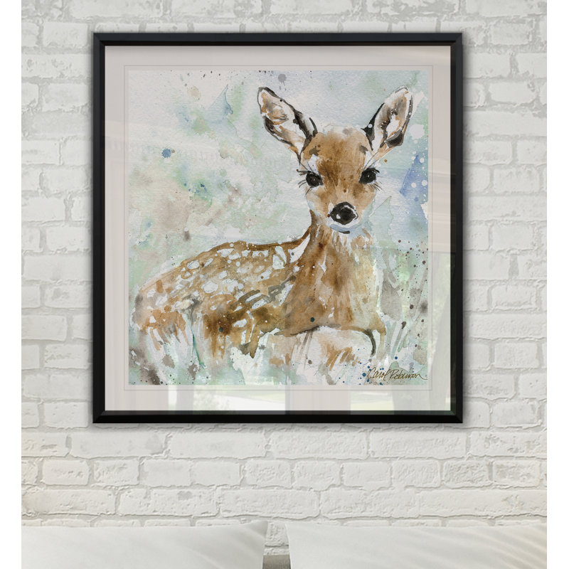 «Fawn», reproduction encadrée, H 30,5 po x l 30,5 po x P 1,5 po