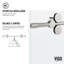 Porte de douche coulissante sans cadre avec verre transparent 3/8 po l 60-64 po x H 74 po Elan-98714496