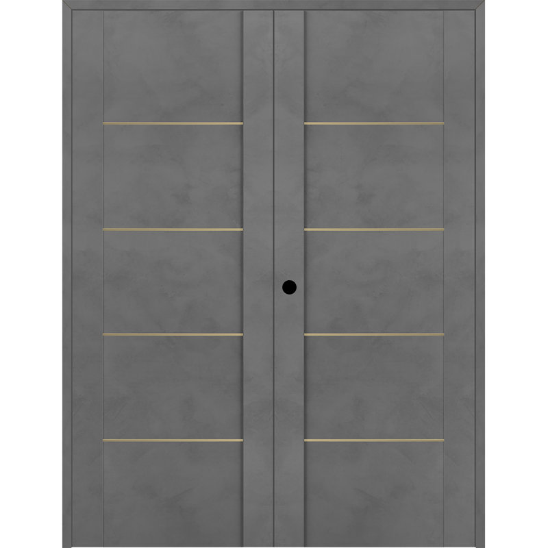 Porte française Avon 01, Chêne Veralinga, L 71,75 po x H 79,38 po, Réversible