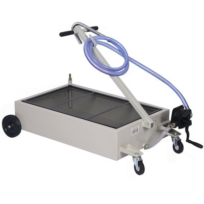 20-Gallon Low-Profile Oil Drain With Pump Gray