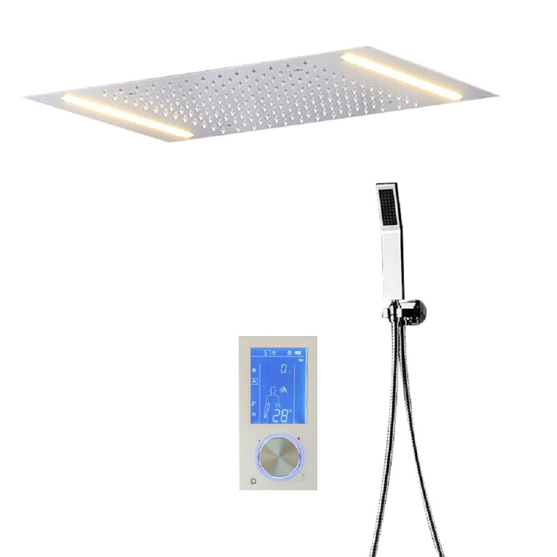 Système de douche thermostatique numérique à DEL Emilia Posh