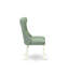 Ensemble de meubles de salle à manger 5 pièces comprenant une table de cuisine ronde et 4 chaises Parson rembourrées en polyester, lin blanc-1387362640