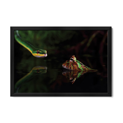 Encounter Premium Framed Poster by Courage Shikhei