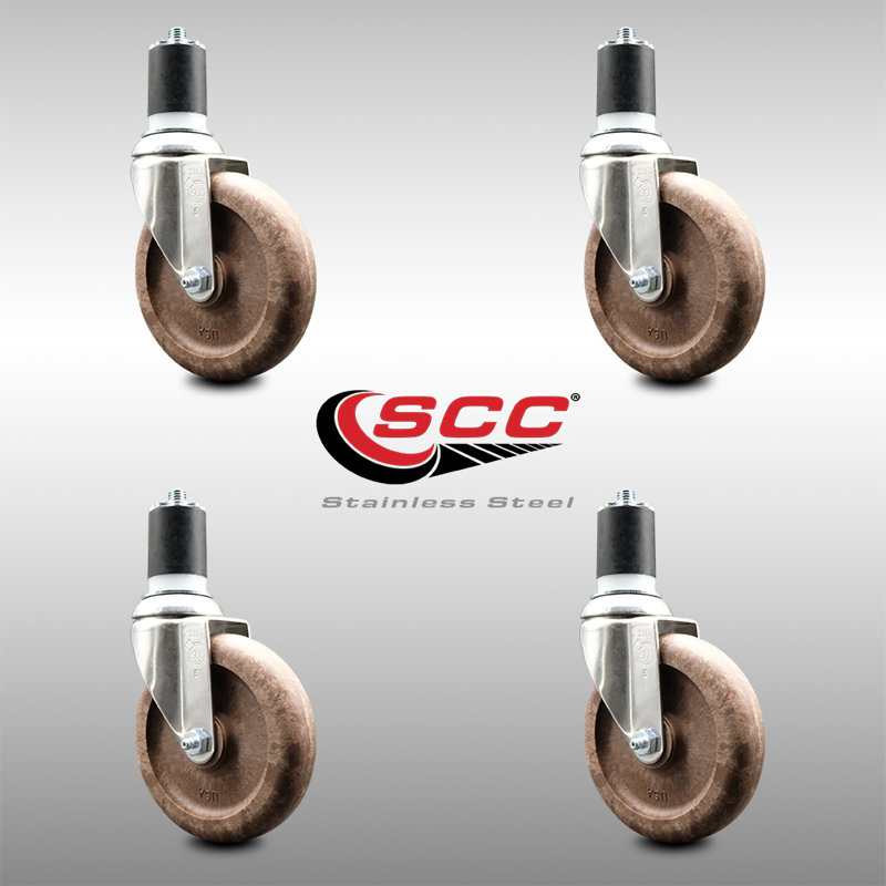 Stem Caster, 5" H x 5" W