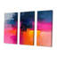 Fuchsia lever de soleil - ensemble d'art abstrait mural-470736792-470736794