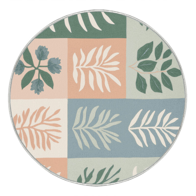 Botanical Breeze Rug, Round 4'