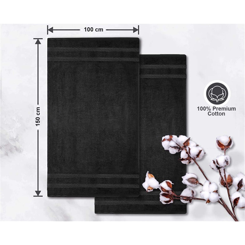 Bath Sheet, Black