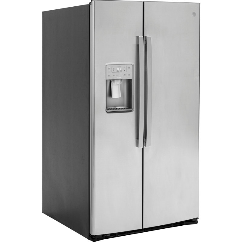 35.75" Side by Side 25.3 cu. ft. Energy Star Refrigerator with Fingerprint Resistant Finish