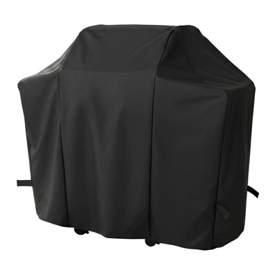 Savvycraft Outdoor Grill Cover, Cover, fits grills of 60" : 60.24/64.17" x 22.44" x 45.28/42.91", 300D Yarn-dyed Fabric with
PU Coating, Double-needle Stitching, with
Printing; Black