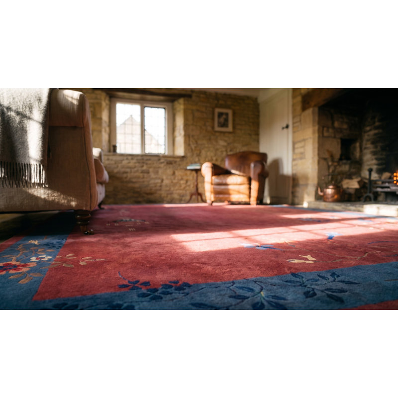 Handmade Wool Floral Area Rug