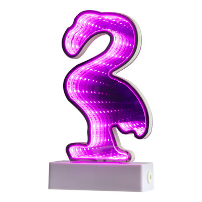 LED Lighted 3D Flamingo Tunnel Light - 8"