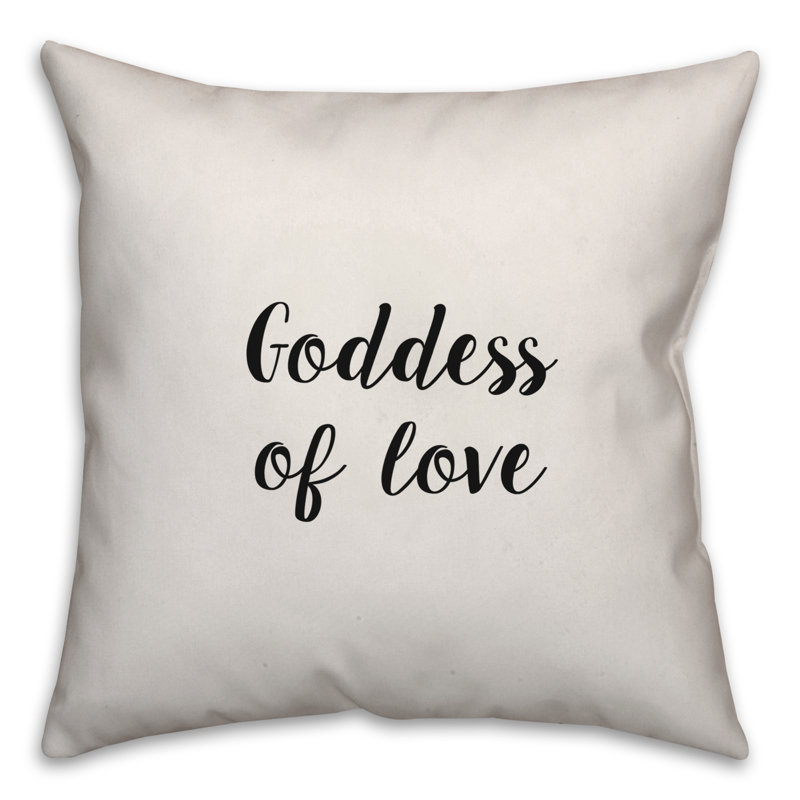 Coussin Goddess of Love, 16 po x 1 po