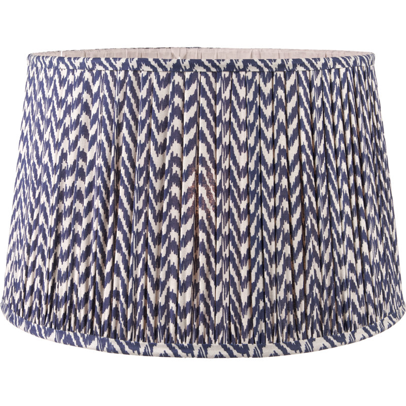Mio Cotton Empire Lamp Shade ( Uno ), 32cm H x 50cm W x 50cm D, Blue