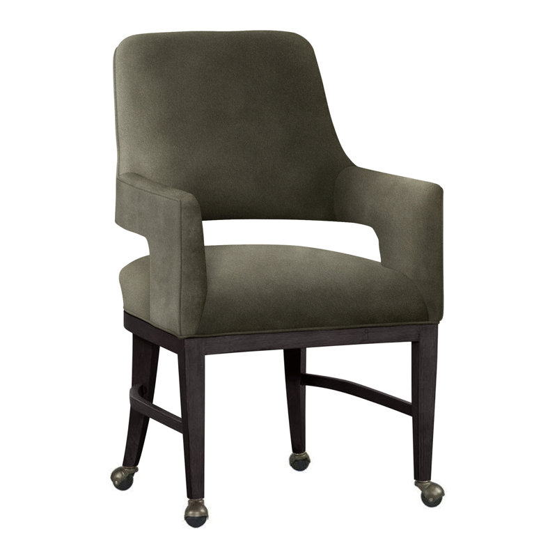 Chaise avec accoudoirs Josie, Loden 9953, Gris anthracite