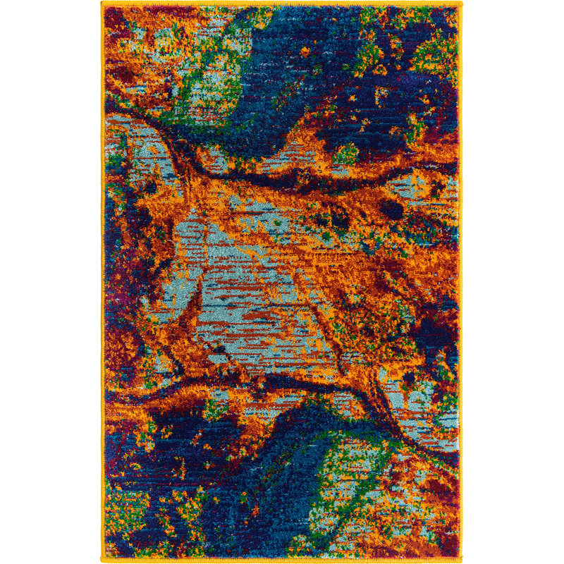 Malaija Abstract Indoor Rug, Rectangle 2' x 3'